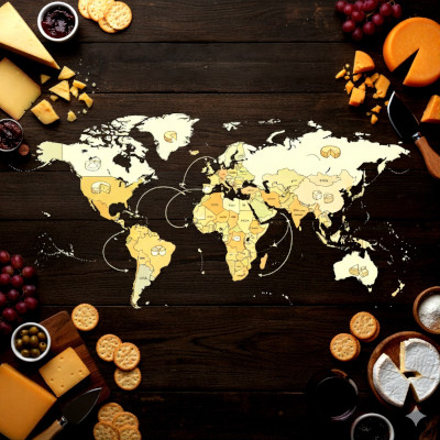 La mappa globale dei paesi che amano il formaggio