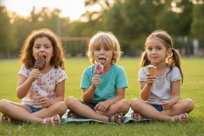 Eco-sustainable packaged ice cream