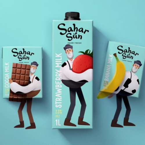 food packaging and design: illustrazione. Example 6